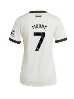 Zenske Futbalové oblečenie Manchester United Mason Mount #7 2024-25 Krátky Rukáv - Tretina